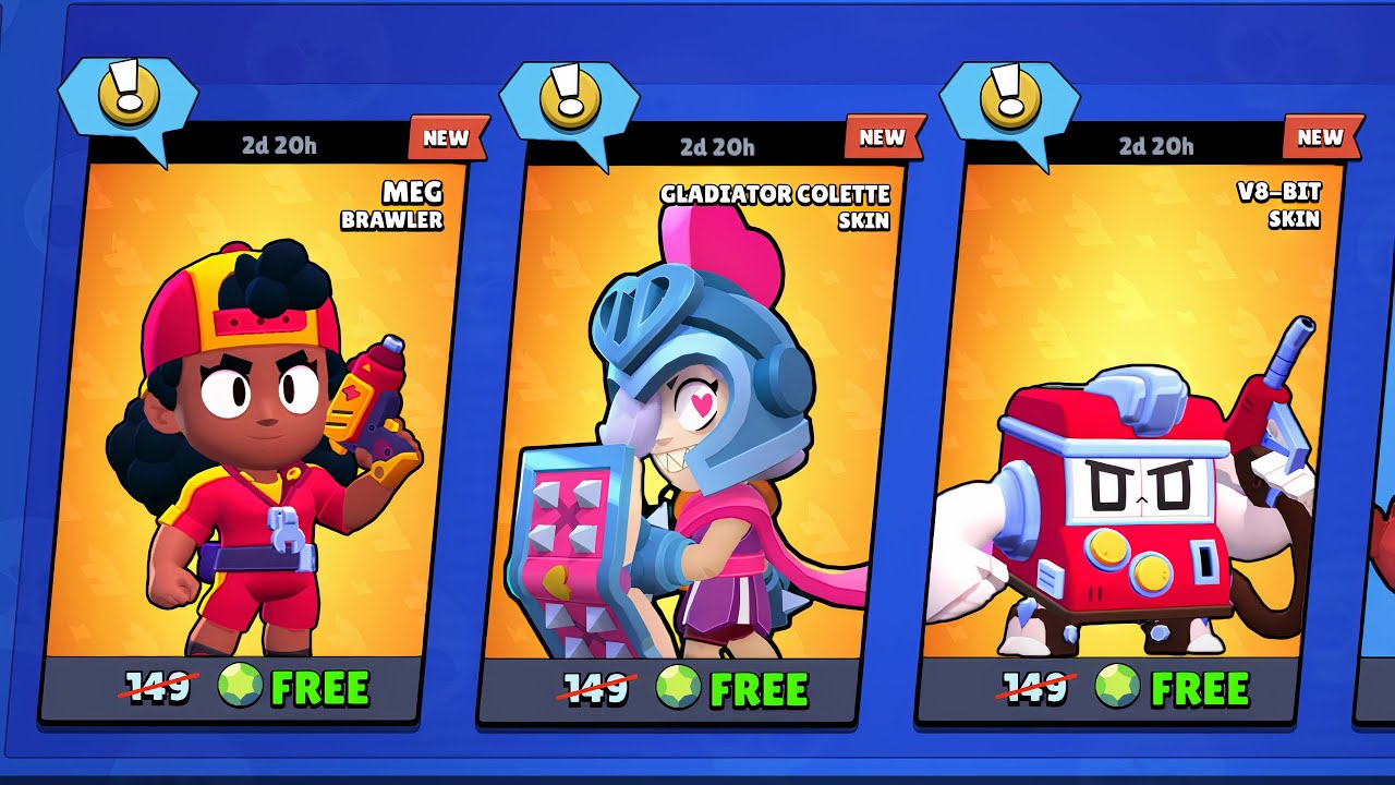 MEG FREE GIFTS 🎁😳 Brawl Stars