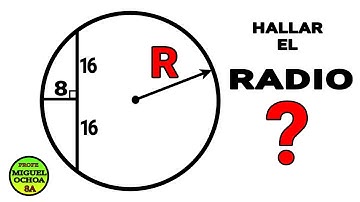 RADIO del Círculo. 😎🐔✍Puedes calcularlo
