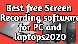 In this video , i have explained how to dowload the free screen
recorder software for pc or laptop. most of new r ate struggling getb
re...