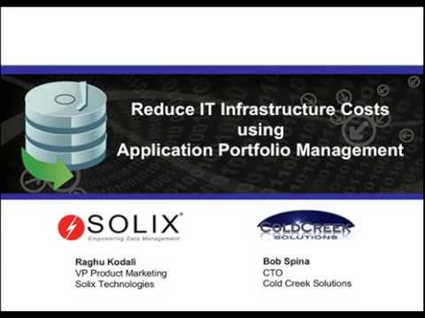 Reduce IT infrastructure costs using Application Portfolio Management