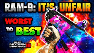the RAM-9 SMG is Disgustingly Good! Unlock it NOW! - MW3 WORST to BEST Reviews