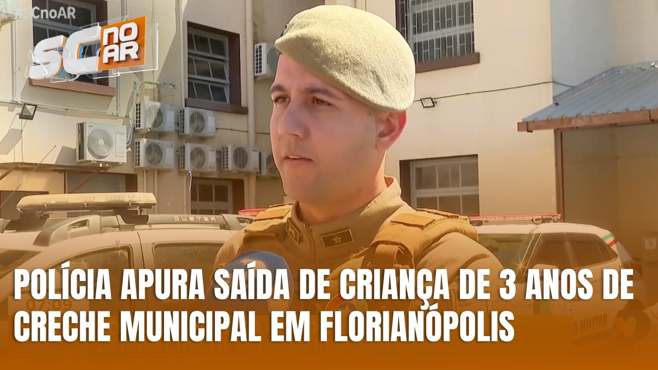 Polícia investiga como criança de 3 anos saiu sozinha de creche em Florianópolis