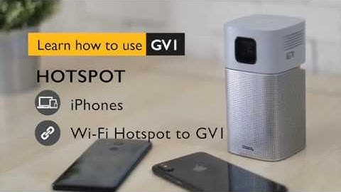 BenQ GV1 Wireless Portable Projector - How to Connect with iPhone/iPad through Hotspot