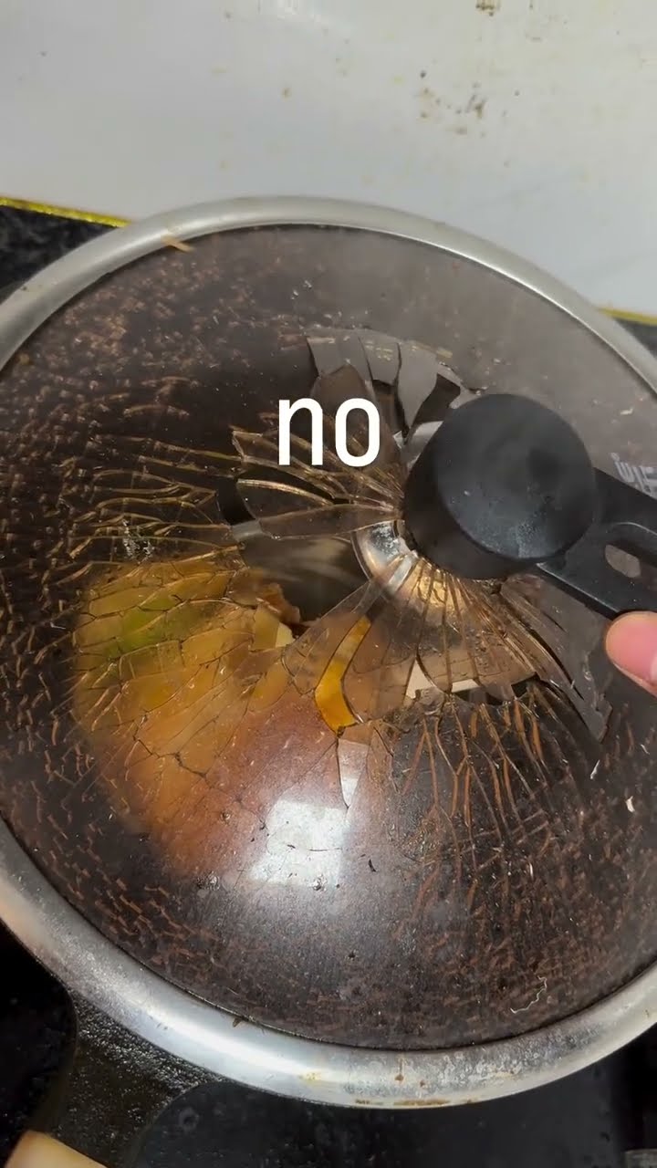 Pot Lid Shatters While Cooking || ViralHog