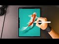 Drawing a Koi Fish on the iPad Pro