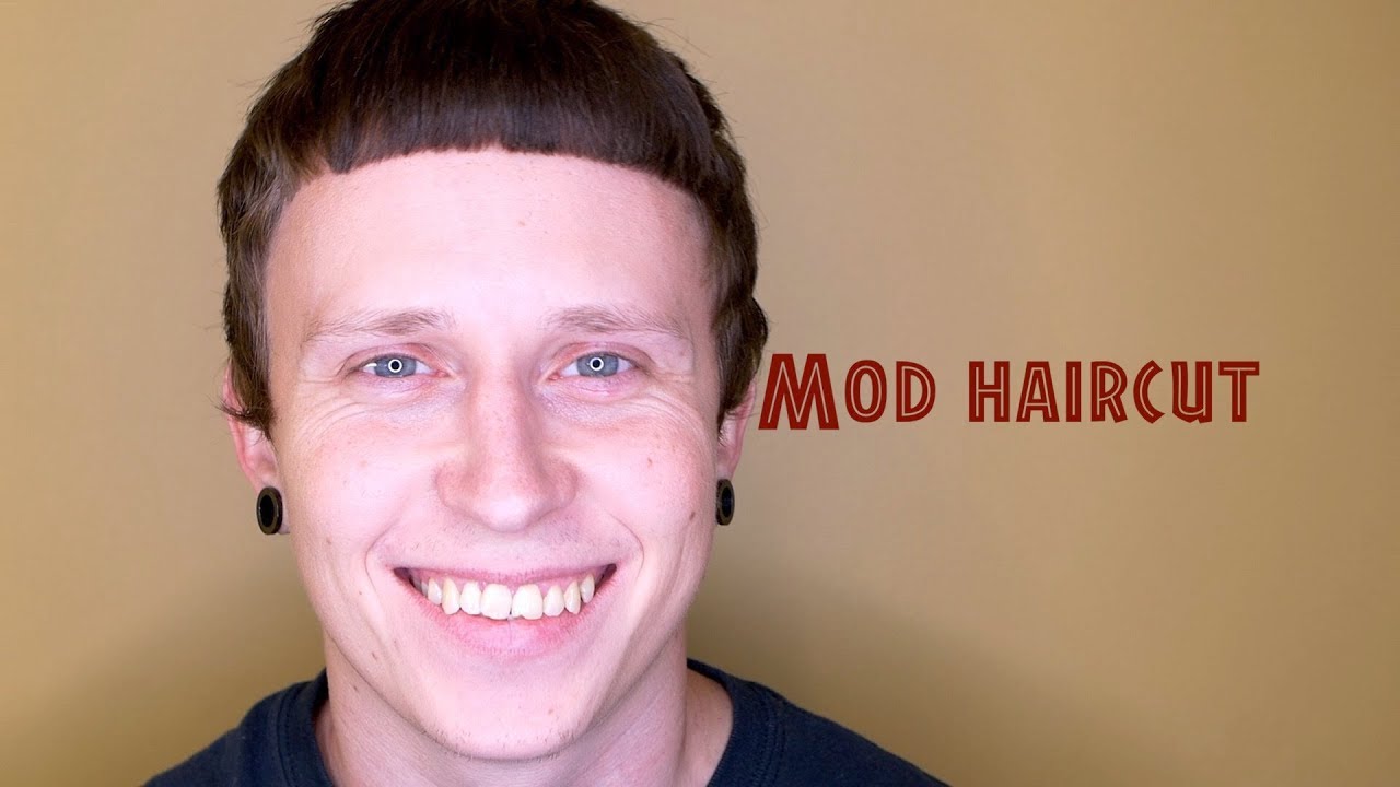 мужская стрижка мод/ mod haircut - YouTube