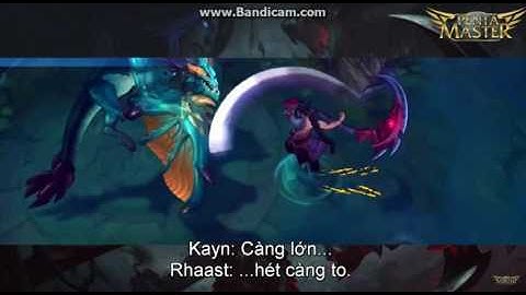 Kayn tiết lộ sự thật bí ẩn về Zed, Dịch giọng nói