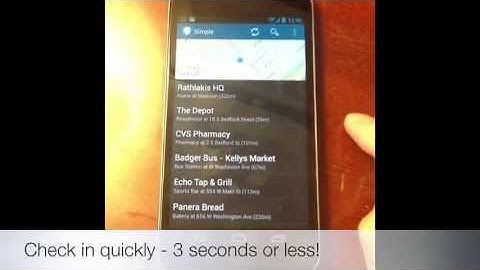 Simple Check-in For Foursquare - Free Android App