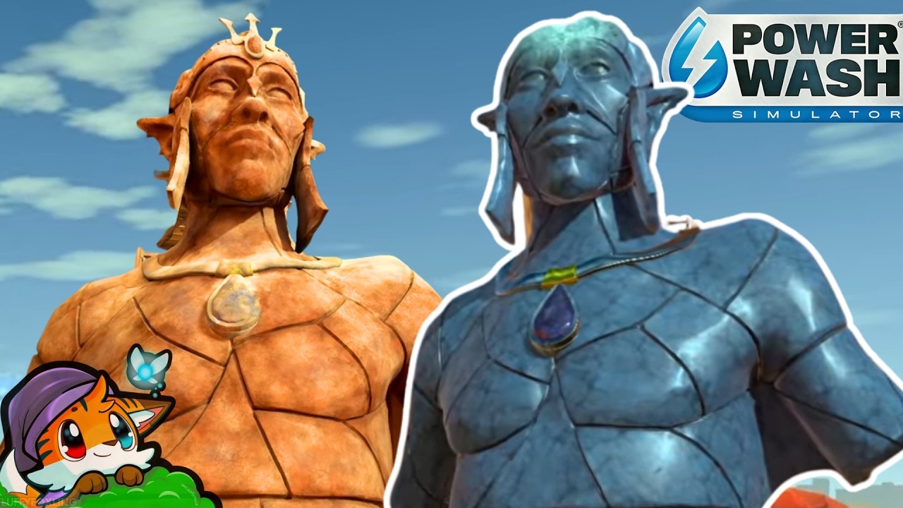 POWERWASH SIM | Ancient Statue Cleanup | No Commentary