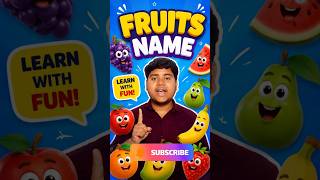 Learn Fruits Names || Orange..Watermelon..#shorts #preschool #youtubeshorts #kidsenglish