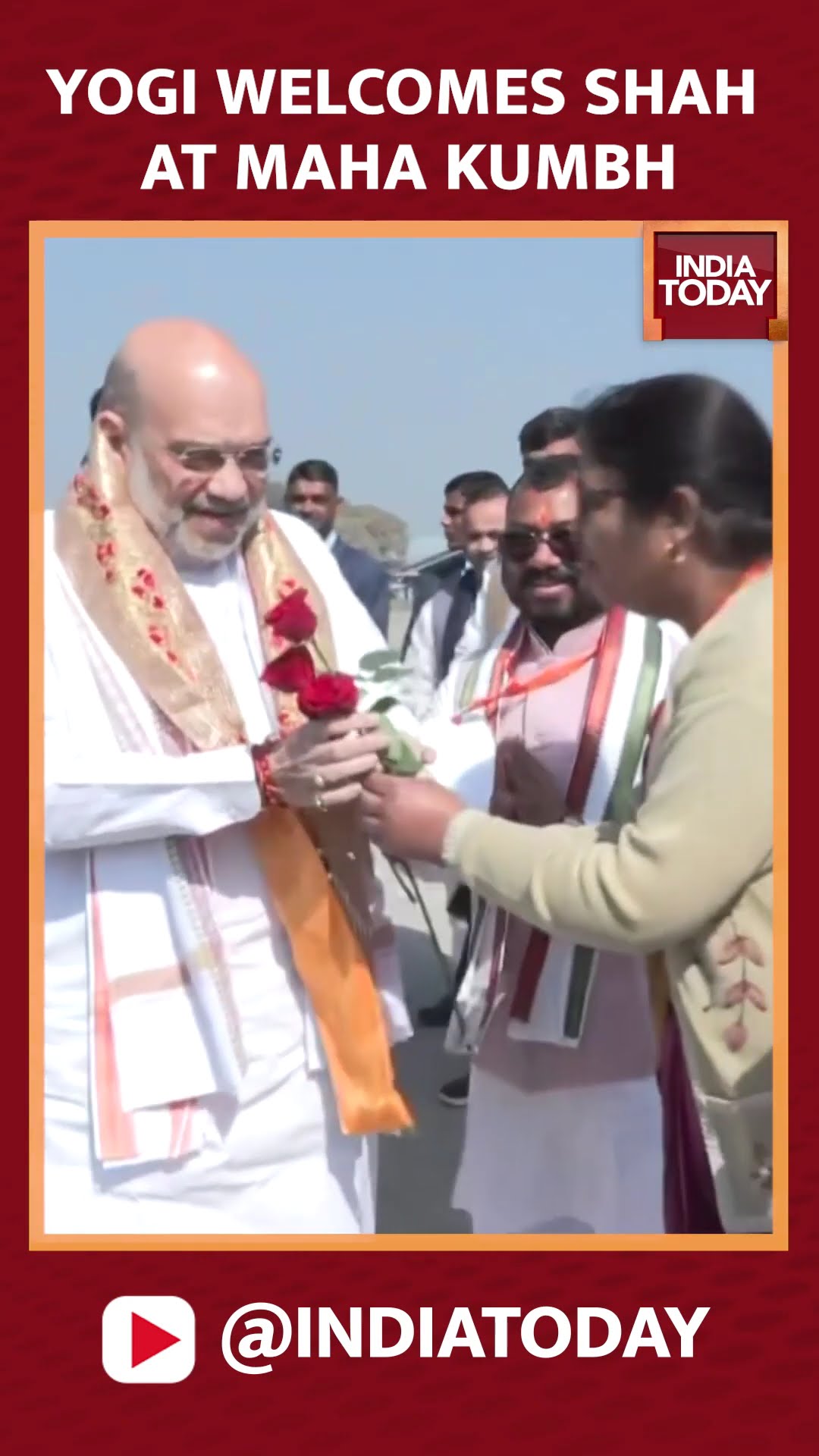 CM Yogi Welcomes HM Amit Shah At Maha Kumbh: A Confluence Of Power And Spirituality | India Today