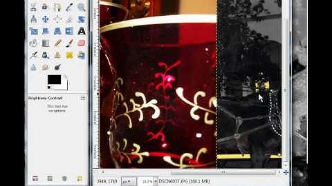 GIMP (Saturation and Contrast)