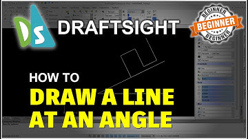 Draftsight How To Draw A Line At An Angle Tutorial