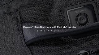 Targus® Cypress™ Hero Backpack with Find My® Locator | Find Your BackPack Anywhere | (TBB94104GL)