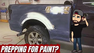 How to prep the side of this #F150 for #paint #autobody #collision #ford #fordtrucks #refinish