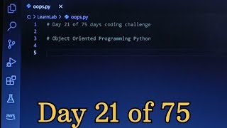Object Oriented programming in Python || Day 21 of 75 || @Codingpng