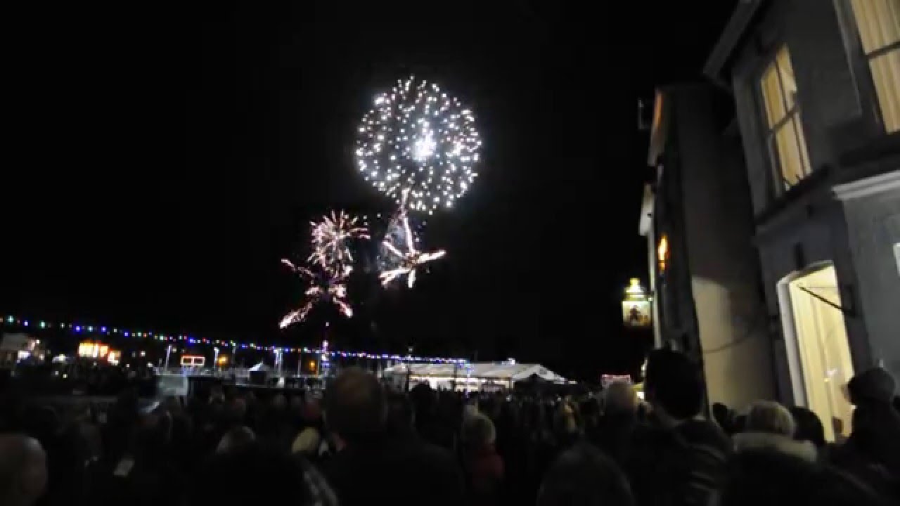 Padstow Christmas Festival Firework display YouTube