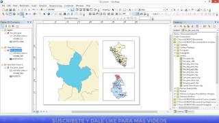 Mapa de Ubicación de un distrito empleando ArcGIS