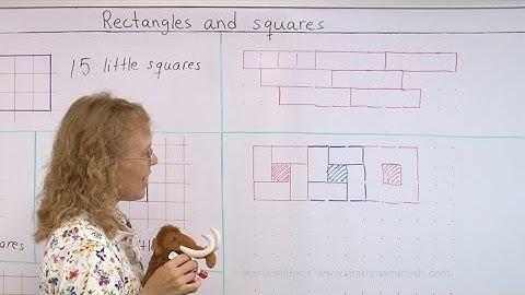 Rectangles and squares - 2nd grade math lesson