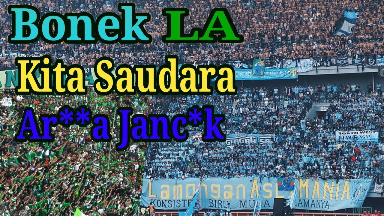 Bonek, Curva Boys, La Mania. Saling Balas Chant