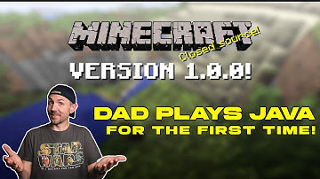 Minecraft Bedrock player tries Java version 1.0.0 for the first time!