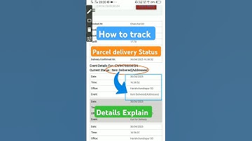 how to track speed post parcel | Consignment number tracking |