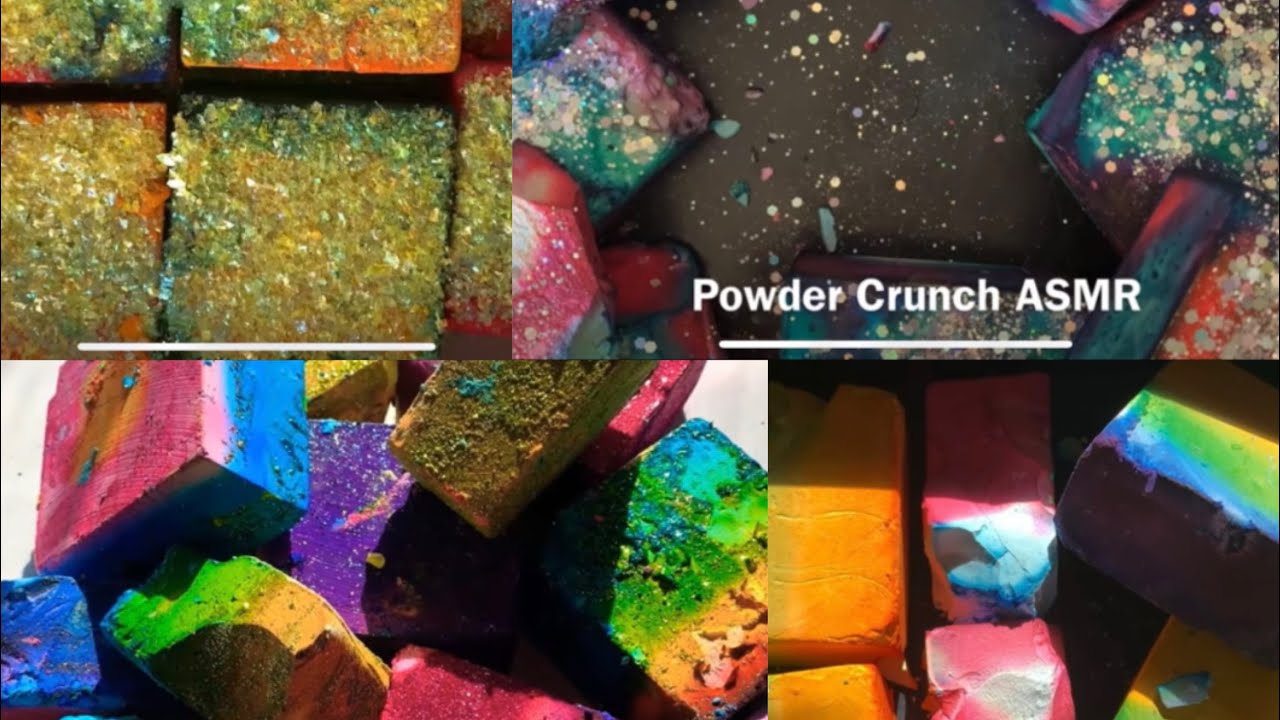 @PowderCrunchASMR | Dyed Chalk | Gymchalk ASMR | Ashmiredits 🩷 - YouTube