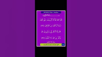 سورة يوسف - سورة 12 - اية 86-85