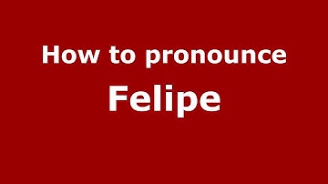 How to pronounce Felipe (Argentine Spanish/Argentina) - PronounceNames.com