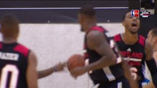 Malcolm Thomas with the MONSTER rebound and slam!