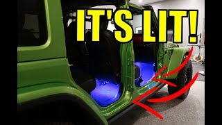 Jeep JL Grill & Under Seat Accent Lighting  HOW TO INSTALL Diode Dynamics Multicolor Kit