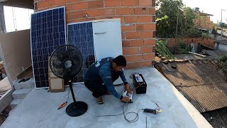 SISTEMA SOLAR PARA GELADEIRA, VENTILADOR, FURADEIRA MELHOR ERXPLICAÇÃO