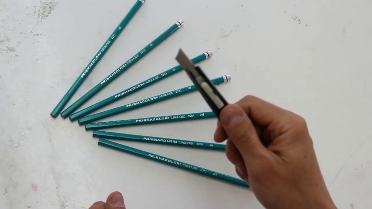 COMO SACAR PUNTA A UN LÁPIZ PARA DIBUJO. IG:@3_herrera - YouTube