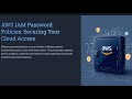 AWS IAM Password Policies Explained | Secure Your Cloud with Strong Access Controls