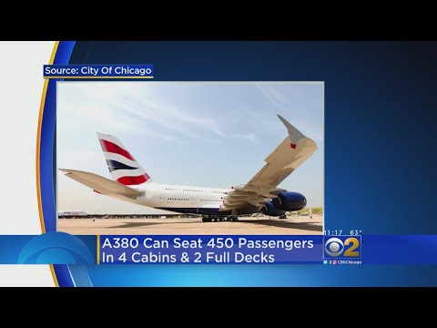 Giant Plane Lands At O'Hare