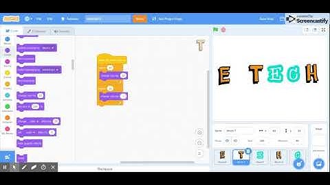 How to Animate your name using Scratch!