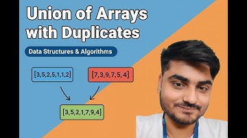 Union of Arrays with Duplicates | Important Interview Problem | Daily DSA Series Day 6