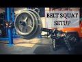 Alternative Belt Squat Setup | Lever Arm Belt Squat | Garage Gym Belt Squat