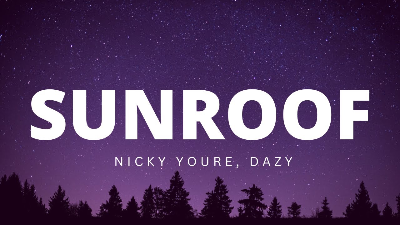 SUNROOF Nicky Youre, dazy LYRICS YouTube