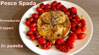Quick Pan-Seared Swordfish With Cherry Tomatoes & Capers