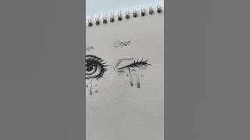 How to draw eyes tutorial ✨ open & close  #drawing #art #shorts #howtodraw