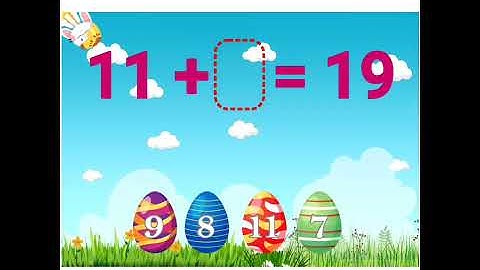 Easter Missing number in Addition and Subtraction | Boom Cards Distance Learning