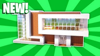 Minecraft : How To Build a Small Modern House Tutorial (#13) (Minecraft House Tutorial)