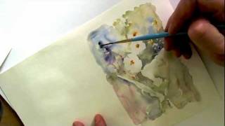 How to paint flowers with watercolours