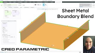 Creo Parametric  Sheet Metal  Boundary Blend Wall