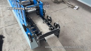 IRONSTAR shutter door sliding u guide rail roll forming machine