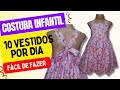 🧡 COSTURA INFANTIL - COMO FAZER VESTIDO JARDINEIRA ❣️ [MOLDE GRÁTIS] COSTURA PARA INICIANTES