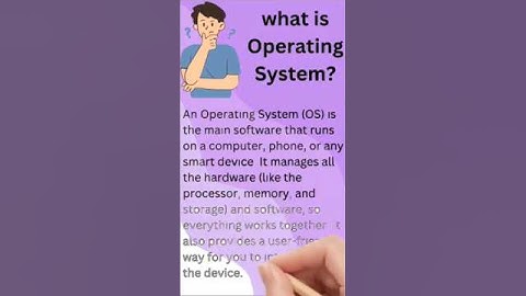What is Operating System? Example of OS? #study #operatingsystem #viralvideo #shorts #motivation