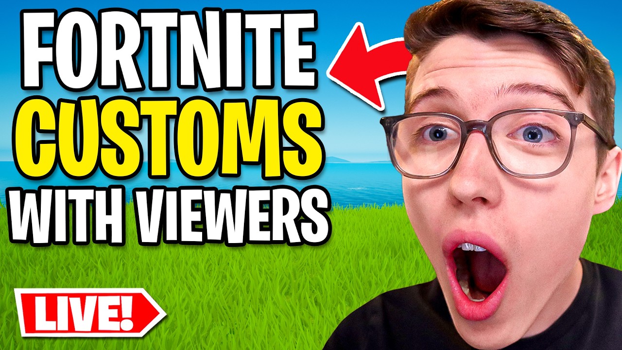 🔴LIVE - FORTNITE CUSTOMS WITH VIEWERS!!!
