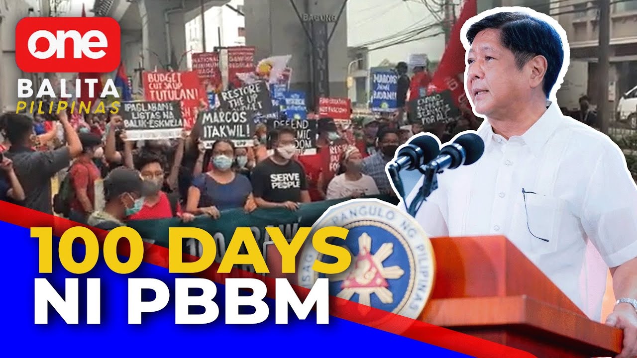Rally sa unang 100 araw ni PBBM - YouTube
